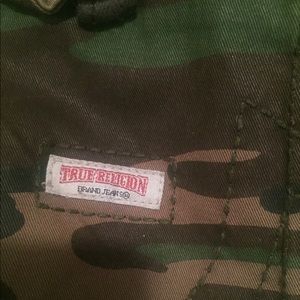 True religion camouflage cargo pants